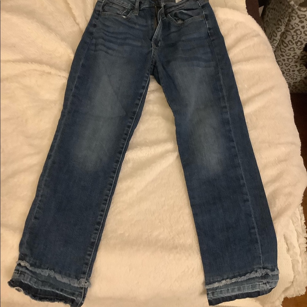 Straight blue jean